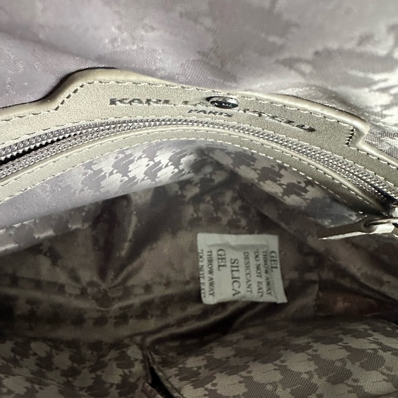 Karl Lagerfeld Cream Backpack with Iconic Patches main image 5
